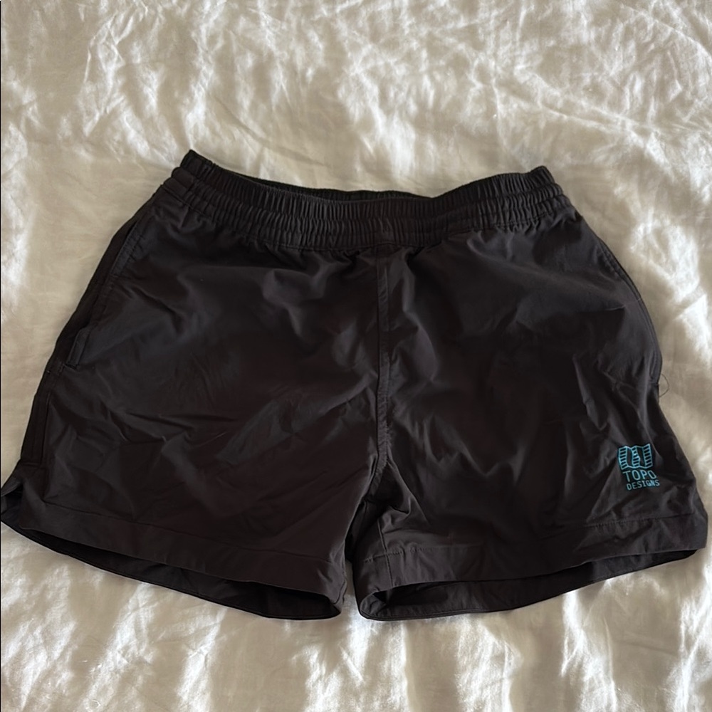 Topo Designs Black Athletic Shorts
